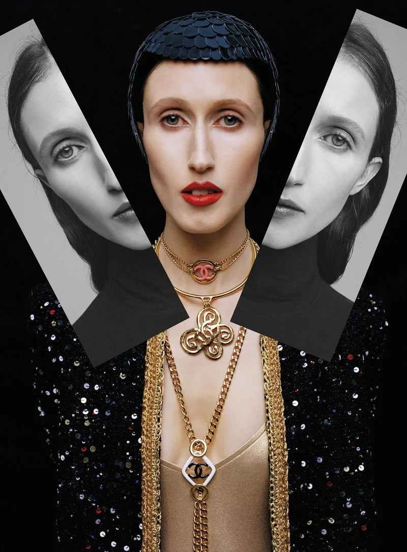 Anna Cleveland in 'Metamorphing' Style for Vanity Fair Italia